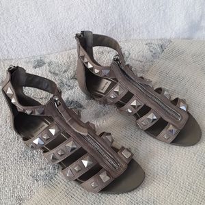 DOLCE VITA  Zip-up Studded Straps Sandals.